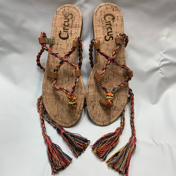 Sam Edelman Circus Beth Lace Up Rainbow Sandal - Picture 4 of 8